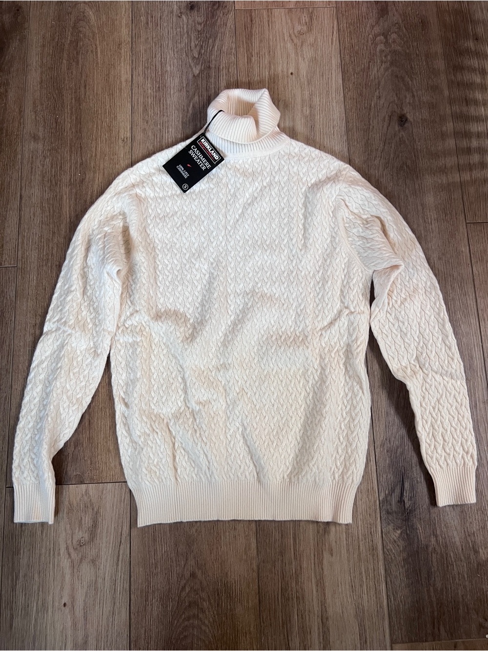 Cashmere Cable Turtleneck Sweater